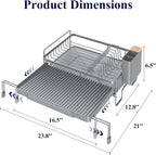 Kitsure Extendable Dish Drying Rack - Image 2