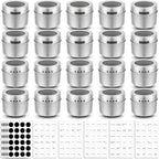 Bekith 20 Pack Magnetic Spice Jars, Magnetic Spice Containers by Bekith