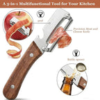 2 Pack 2 in 1 Multifunctional Vegetable Peeler, Sharp Stainless Steel Blade - Image 5