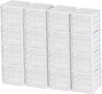 Sterilite ClearView Compact Stacking 3 Drawer Storage Organizer System by Sterilite