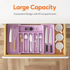 Lifewit Silverware Drawer Organizer, Expandable Utensil Tray - Image 2