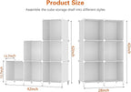 Stackable Closet Organizers and Storage 6 Cube Storage Organizer Closet - Image 3