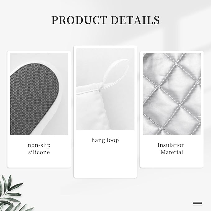 Fresh Mushroom Oven Mitts and Pot Holders Sets of 4, Resistant Hot Pads - Image 5