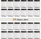 24 Pack, 8 OZ Thick Glass Jars - Image 3