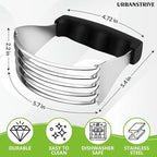 Urbanstrive Large Pastry Cutter Tool, Top Professional Pastry Blender Stainless - Image 5