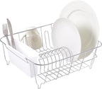 Sweet Home Collection Metal 2 Piece Dish Drying Rack Set Drainer by SweetHomeCollection