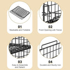 4-Tier Stackable Closet Organizers and Storage Basket - Image 7