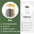 2 Pack Sugar Jar with Lid and Spoon, 24oz Large Glass Spice Jars - Image 7