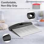 Ourokhome 2 Pack Bench Scraper Dough Cutter, Stainless Steel Dough Scraper - Image 5