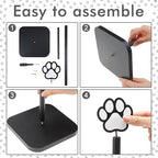 Leinuosen Dog's Paw Paper Towel Holder Farmhouse Dog's Paw Wooden Paper Towel - Image 4