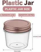 novelinks 4 oz Small Plastic Jars - Image 2