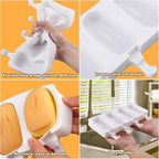 Juome Cake Pop Mold Kit, 2 Pack 8 Cavities Cakesicle Molds Silicone - Image 6