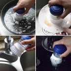 CELOX 2 Pack Dish Brush with Soap Dispenser - Image 3