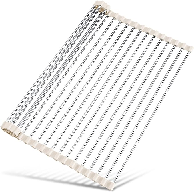 Tomorotec 21" x 15.5" Roll Up Dish Drying Rack Over Sink Drying Rack Sink Cover by Tomorotec