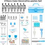 Cake Decorating Tools Supplies Kit: 274pcs Baking Accessories - Image 8