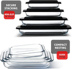 EATEX 16-Piece Deep Glass Casserole Dishes - Image 5