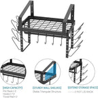 X-cosrack Pot Racks Wall Mounted Set of 2, - Image 7
