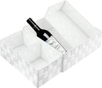 Posprica Woven Storage Box Cube Basket Bin Container Tote Organizer Divider - Image 4