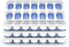 ChefAide Ice Cube Tray with Lid, 4 Packs 56 Cubes Durable Stackable Ice Cube by ChefAide