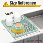 TIKNIK Silicone Dish Drying Mat, Stone Drying Mat - Image 2