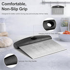 Ourokhome 2 Pack Bench Scraper Dough Cutter, Stainless Steel Dough Scraper - Image 5