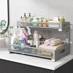 1 Pack 19IN Depth Under Sink Storage Organizer, Large 2-Tier Elegant Mesh Pull - Image 7