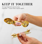 Pink Magnetic Measuring Spoons Set - Image 2