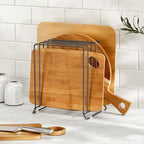 mDesign Pot Lid and Pan Rack — Metal Wire Rack - Image 6