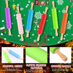 Dandat 12 Pcs Small Rolling Pin Kids 12 Inch Mini Silicone Rolling Pin - Image 3