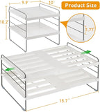 2 Pack Pantry Organization and Storage, Expandable Foil and Plastic Wrap - Image 3