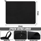 Hushee 2 Pack Extra Large Dish Drying Mat Microfiber Absorbent Dish Drying Pad - Image 2