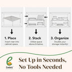 Evelots Kitchen Cabinet Wire Shelf Organizer/Rack - Image 5
