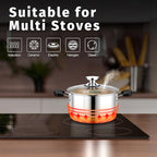 4 Quart 3-Ply Cooking Stock Pot - Image 7