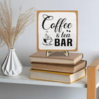 Rustic Coffee & Tea Bar Decor Sign, Funny Wooden Plaque - Image 8