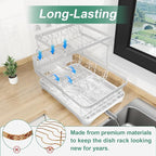 Dish Drying Rack, Two-Tier Dish Drying Rack - Image 4
