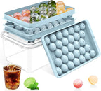 Ice Cube Tray with Lid and Bin – Round Ice Cube Trays by DclobTop