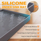 FLATO Waterproof Under Sink Mat 28" x 22" Shelf Liner - Image 2