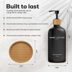 Black Glass Lotion Dispenser - Image 3