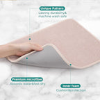 GeeRic Microfiber Dish Drying Mat Happy New Year, Super Absorbent Kitchen Dish - Image 3