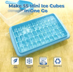 2Pack Ice Cube Tray with Lid and Bin - Image 5