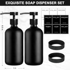 Black Glass Soap Dispenser - Image 2