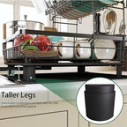 Small 2 Tier Dish Drying Rack, Space Saving Dish Racks - Image 3