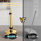 Gold Paper Towel Holder Countertop, One-Handed Tear, Stainless Steel, Weighted - Image 5
