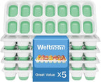5 Pack 70 Cube Silicone Ice Cube Trays by WEFTNOM
