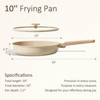 CAROTE 10" Frying Pan Set, Non-Toxic PTFE & PFOA Free Fry Pan & Omelet Pan - Image 2
