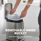 SIMPLI-Magic 6L/1.6G Stainless Steel Bathroom Trash Can - Image 6