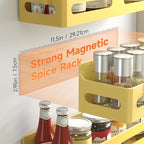 Sevenblue 4 Pack Strong Magnetic Spice Rack - Image 2