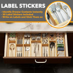 SpaceAid Bamboo Drawer Dividers - Image 3