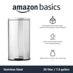 Amazon Basics Smudge Resistant Rectangular Trash Can - Image 5