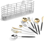 JAQ Utensil Holder for Sink, Sus304 Stainless Steel Rust Free Silverware - Image 7